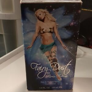 Paris Hilton Fairy Dust Perfume Box with Blue and Gold Accents